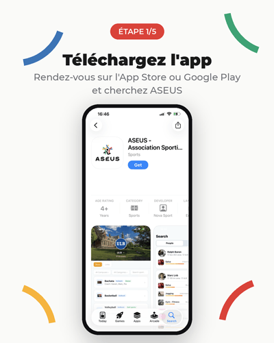 Application Aseus, étape 2, télécharger l'app