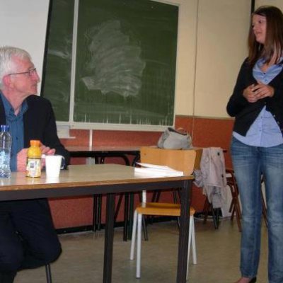 Accueil des organisatrices du Prix littéraire Farniente à Braine-le-Comte
