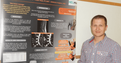 Deux posters de nos kinés au Congrès Européen de Thérapie Manuelle