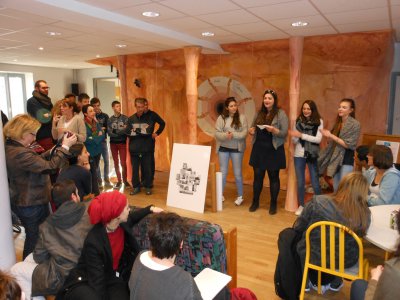 Les étudiant-e-s de la HELHa à Louvain-la-Neuve à la rencontre de l’Association Itinéraires Singuliers à Dijon