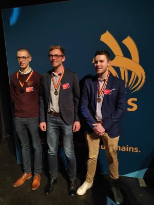 Antoine MARECHAL, bachelier automobile a obtenu la médaille d’or aux Skills Belgium