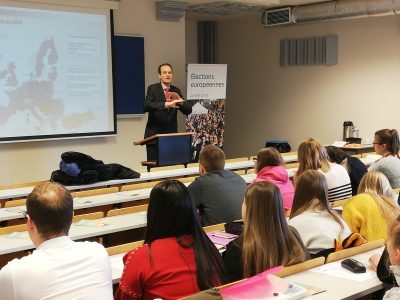 Sensibilisation en Assistant-e de Direction à Mons aux enjeux des élections européennes du 26 mai