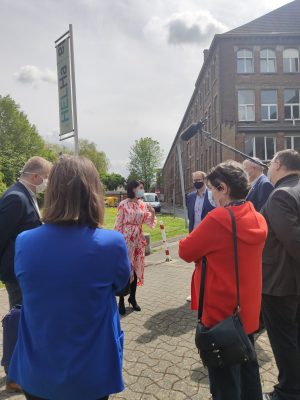 La Ministre Valérie GLATIGNY visite la HELHa de Braine-Le-Comte