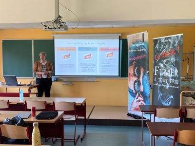Nos étudiant.e.s sensibilisés au tabagisme et à la narcolepsie