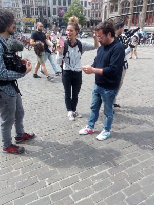 Deux étudiants en Management du tourisme et des loisirs participent au tournage d’une télévision canadienne