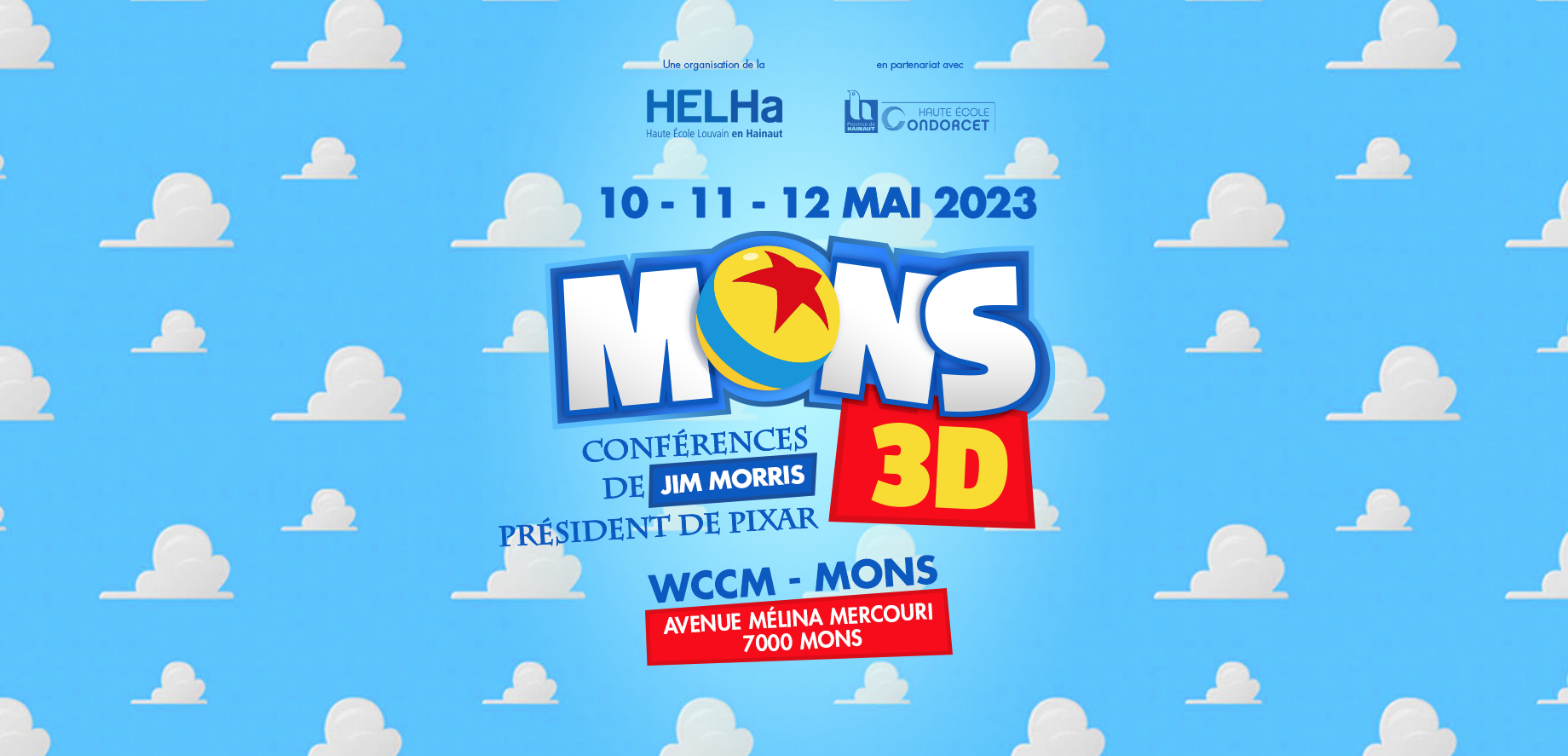 MONS 3D conférences jim morris président de PIXAR