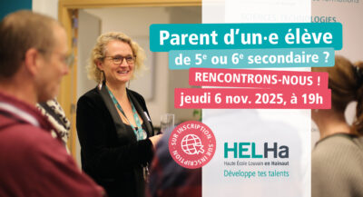 Soirée découverte à destination des parents d’élèves de 5e ou 6e année de secondaire