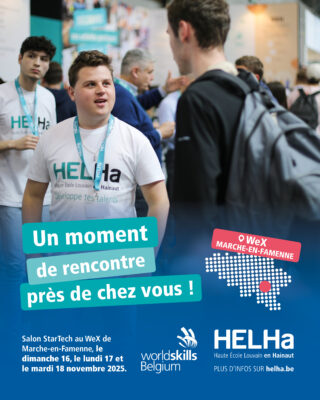 Découverte des métiers : la HELHa aux StarTech les 16,17 et 18 novembre 2025