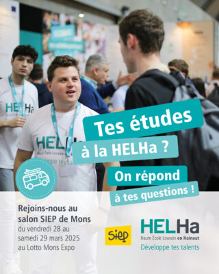 La HELHa présente sur 2 stands au SIEP de Mons ces 28 et 29 mars