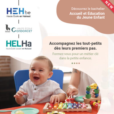 Nouvelle coorganisation à la HELHa : un Bachelier en Accueil et Education du jeune enfant