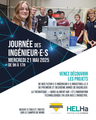 Bientôt – La Journées des Ingénieur·e·s à la HELHa
