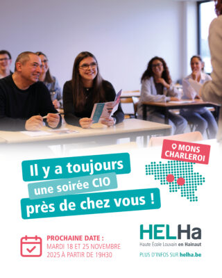 3 soirées CIO près de chez vous : Erpent, Mons et Charleroi