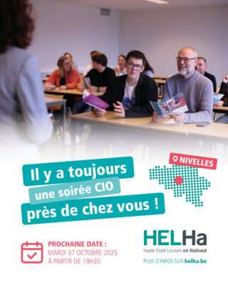 Une soirée CIO près de chez vous : Nivelles le mardi 7 octobre