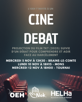 L’OEH organise un ciné-débat pour comprendre et agir face au harcèlement