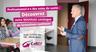 Un nouveau catalogue de formations continues pour les professionnel·le·s des soins de santé