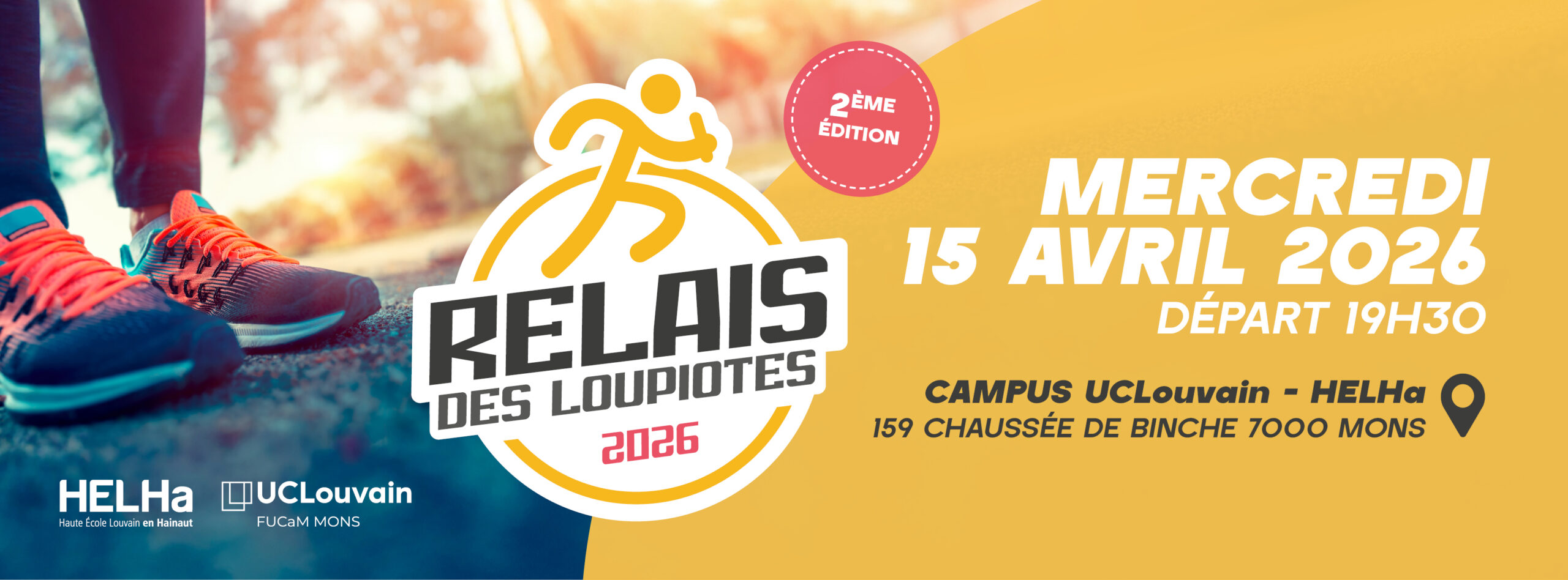 2ème édition du Relais des Loupiotes le mercredi 15 avril 2026 à Mons
