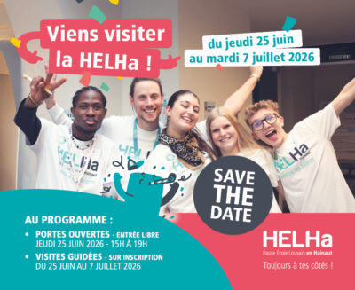 La HELHa ouvre ses portes du 25 juin au 7 juillet 2026
