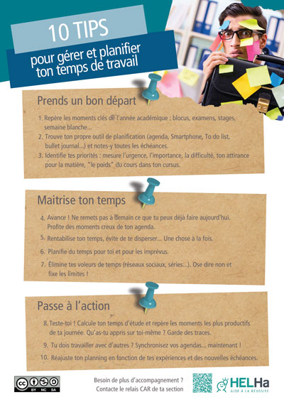 10 tips pour gérer et planifier ton temps de travail