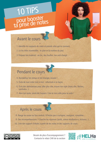 10 tips pour booster ta prise de notes