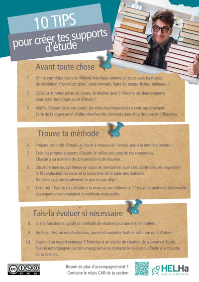 10 tips pour créer tes supports d'étude