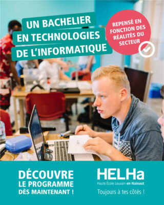 La HELHa adapte son Bachelier Technologies Informatiques aux nouvelles réalités du secteur