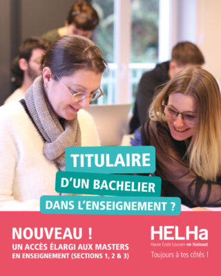 Un accès direct aux Masters en Enseignement depuis un Bachelier en enseignement (Article 75)