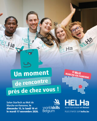 Découverte des métiers : la HELHa aux StarTech les 15,16 et 17 novembre 2026