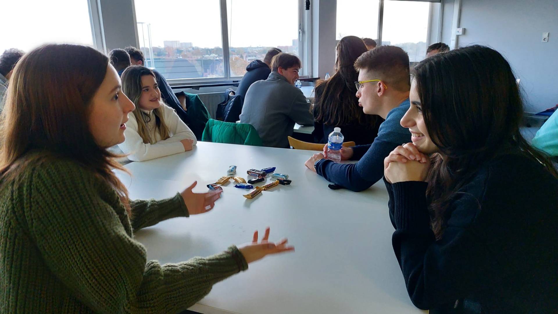 discussion entre étudiants